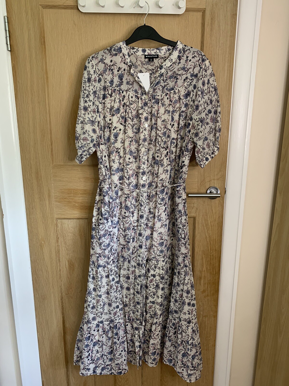 Whistles Millie Vintage Floral Dress UK 14 16 Cotton RRP 119 Midi SOLD