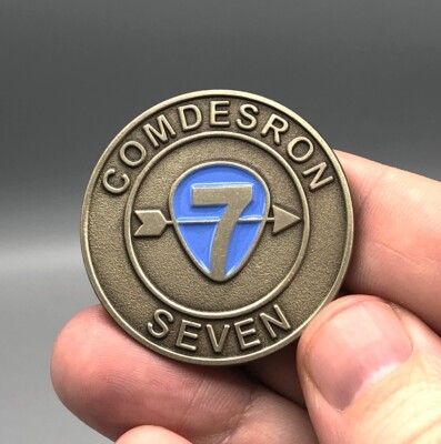 US Navy Commander Destroyer Squadron Seven COMDESRON Challenge Coin/Token