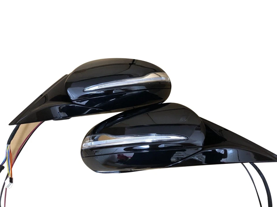 2Pcs Blind spot W213 Side Door Mirror Set for Mercedes Benz E Class E300 E350 - Image 3 of 4
