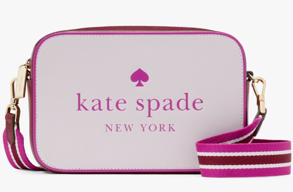 Kate Spade Oh Snap Light & Dark Pink Leather Crossbody Bag KH756