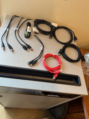 Variety of computer interface cables and adapters