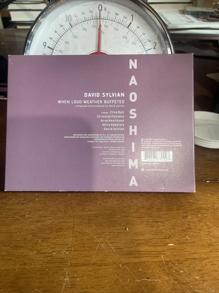 DAVID SYLVIAN - When Loud Weather Buffeted NAOSHIMA (CD) Large digipak - Image 4 of 4