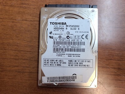GENUINE TOSHIBA 250GB HDD HARD DRIVE MK2565GSX HDD2H84 B UL02 S GJ003M  READ