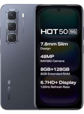 Infinix Hot 50 5G (Sleek Black, 128 GB) (8 GB RAM)