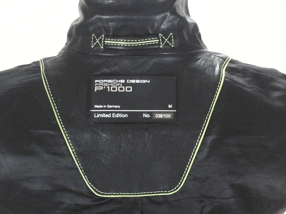 PORSCHE Design Fashion P'1000 Leather Jacket LE Racing Zip Up