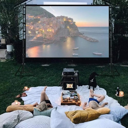 Towond Projector Screen with Stand - 150", 120", 100" Sizes Available INTL Ship - Zdjęcie 11 z 18