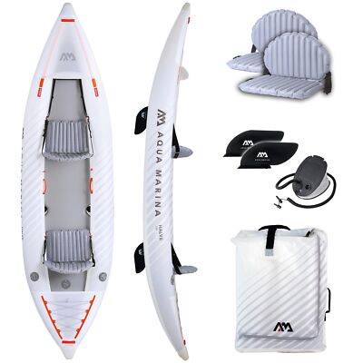 Aqua Marina kajak aufblasbar | Inflatable 2 personen Kayak Halve | 398x98 cm