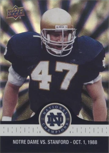 2017 Upper Deck Notre Dame 1988 Championship Ned Bolcar #25