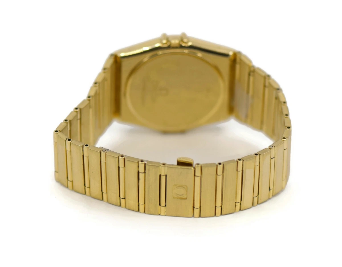 Omega Constellation Diamond 18K Yellow Gold Watch eBay