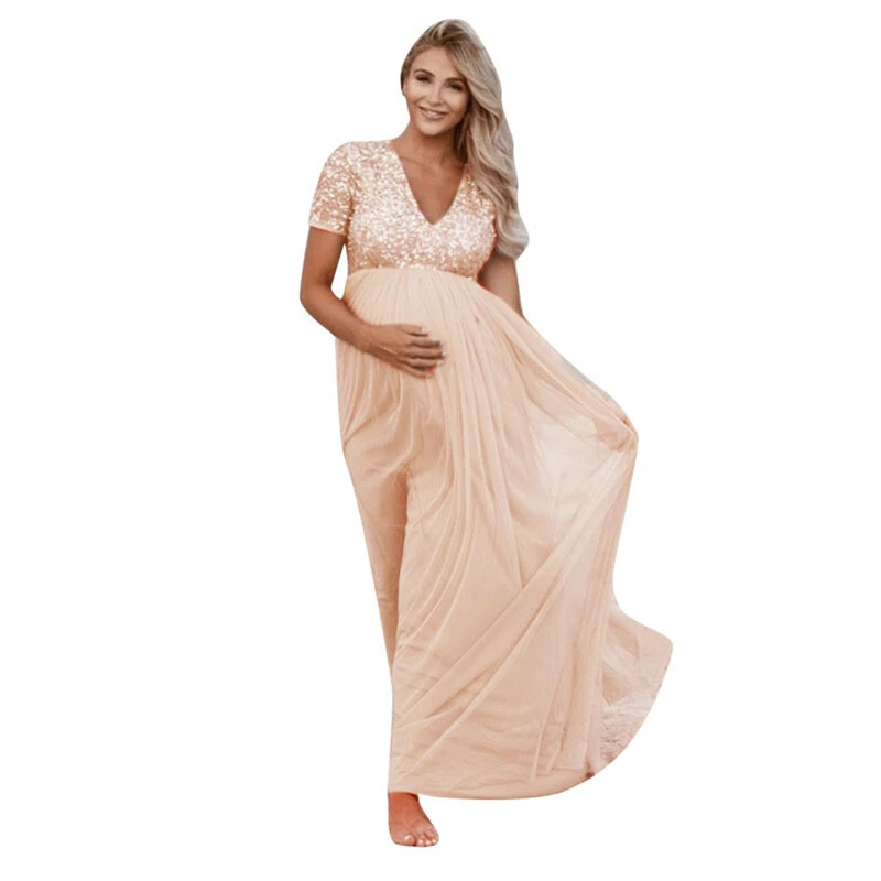 Sequin top maternity dress top