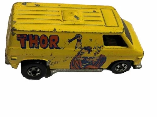 Vintage Hot Wheels Super Van Thor 1974 Yellow Blackwall