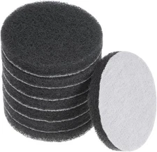 HARFINGTON 8pcs Drill Power Brush 3 inch Tile Scrubber 800-1000 Grit, Grey 