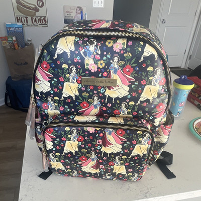 Petunia Pickle Bottom District Backpack Diaper Bag Disney Snow White Floral