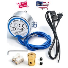 Turntable Synchronous Motor 2.5-3RPM AC 100-127V 4W CCW/CW Flexible Coupling Kit