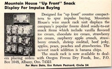 Oregon Freeze Dry Foods Inc Mountain House Up Front Albany OR 1974 Ad TAJ6-H2