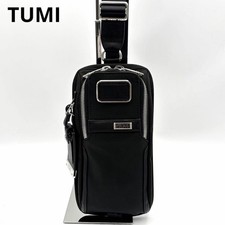Tumi Alpha3 Holiday Limited Edition Compact Leather Sling Bag Black Used