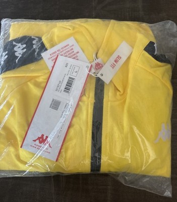 Kappa 222 Banda Anniston Track Jacket Men s Slim Fit NWT Logo Tape Zip Large