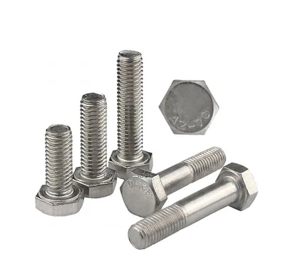 Vis M16 En Acier Inox Pour Boulons Tête Hexagonale UNI 5739 5737 DIN 933 931 - Photo 1/4