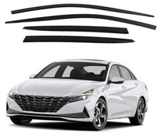 Safe Smoke Window Visor Sun Rain Vent Guard Set - 4 Pcs - Compatible with 2021
