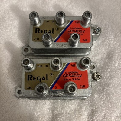 Regal GRS4DGV 4-Way Splitter *FREE SHIPPING* 2 Pak