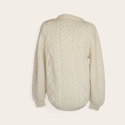 Vintage Irish Fisherman Sweater Cream, $40 - Photo 3
