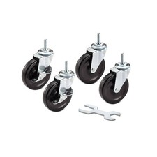 4 in. Hx1 in. D Swivel Wheel Set of (4)