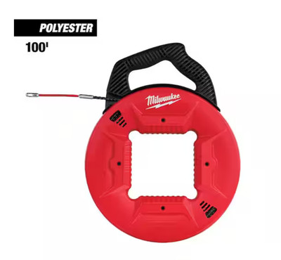 Milwaukee 100 ft. Polyester Fish Tape with Flexible Metal Leader | 48-22-4195