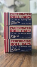 Vintage KILGORE Perforated Roll Caps No 150 - 3 "EMPTY" Boxes