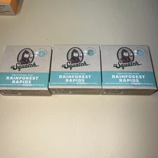 2 Pk - Dr. Squatch Men's Natural Soap RAINFOREST RAPID Light Grit 5oz Bar - 3 P&