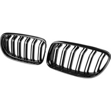 K�hlergrill Nieren f�r BMW E90 2009 2012 Schwarz Doppelsteg Ersatzteil