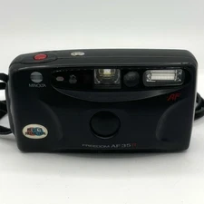 Minolta Freedom AF 35R Point & Shoot 35mm Film Camera Black - Tested