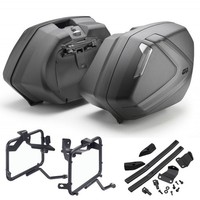 Seitenkoffer + TräGer [Givi] V37NNT Honda NX 500 2024 2025 37LT Schwarz