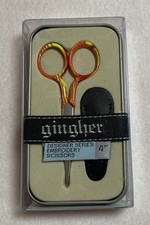 NIB Gingher Designer Series 4" Embroidery Scissors Maria