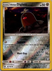 Alolan Diglett 86/149 Sun & Moon Base Set Reverse Holo Common