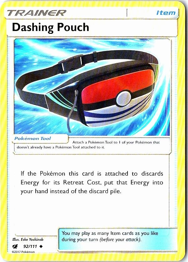 Dashing Pouch 92/111 Crimson Invasion Pokemon