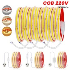 Kitchen Under Cabinet Cupboard Light LED Strip Flexible Tape Waterproof Band