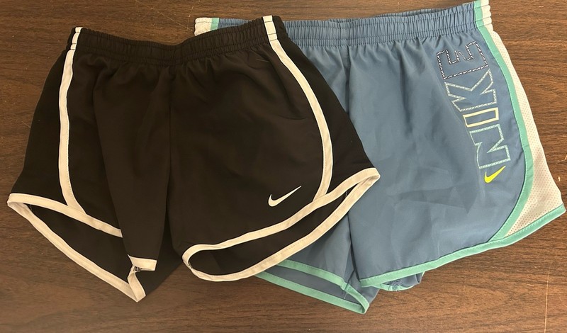 Nike Girls' Dri-FIT Athletic Breathable Shorts Lot of 2, Youth M , 5-6 year old