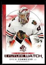 2024-25 SP Authentic Future Watch Limited Red 3233 Drew Commesso Rookie Chicago
