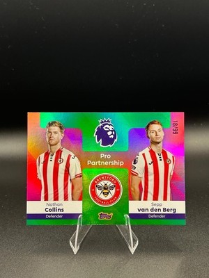 2025-26 Topps Premier League Pro Partnership Nathan Collins Sepp Van Den Berg/99