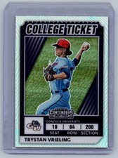 2022 Panini Elite Extra Edition #CTO-40 Trystan Vrieling College Tickets Optic