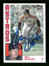 1984 Topps 248 Bill Dawley signed auto autograph  blue sharpie MZ BXCP57