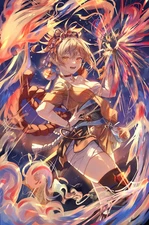 Anime una kamra girls genshin impact sarashi yoimiya Custom Gaming Mat Desk