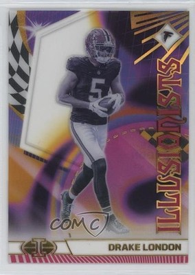 2023 Panini Illusions Illusionists Pink 313/399 Drake London #4 12po