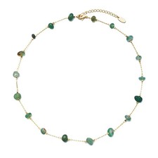 Beaded Choker Necklaces, Handmade Healing Crystal Stone Choker Colorful Boh - 01