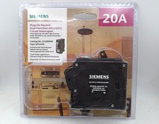 SIEMENS Q120DFNP QFGA2N 20A 1P DUAL CAFCI/GFCI PLUG-ON NEUTRAL BREAKER CIRCUIT