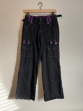 Tripp NYC Bondage Pants Vintage Y2K Wide Leg Chains Flares Zippers Goth Size 5