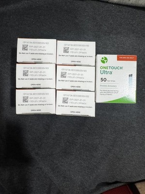One Touch  ULTRA TEST STRIPS EXP: 2027-01-31 8 -50 count boxes 400 total  