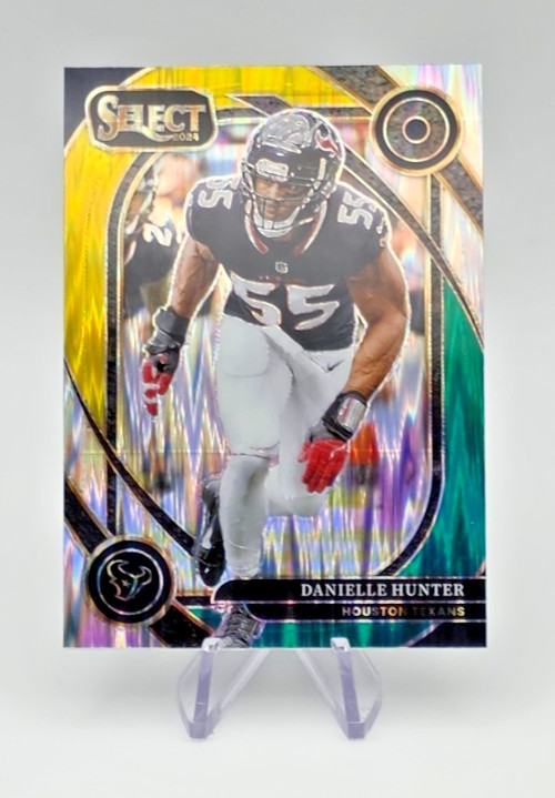 2024 Panini Select - Club Level Danielle Hunter #243 Green & Yellow Shock Prizm