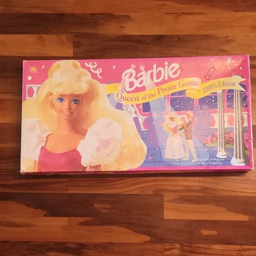 VTG Barbie Queen of the Prom Board Game 1991  Complete
