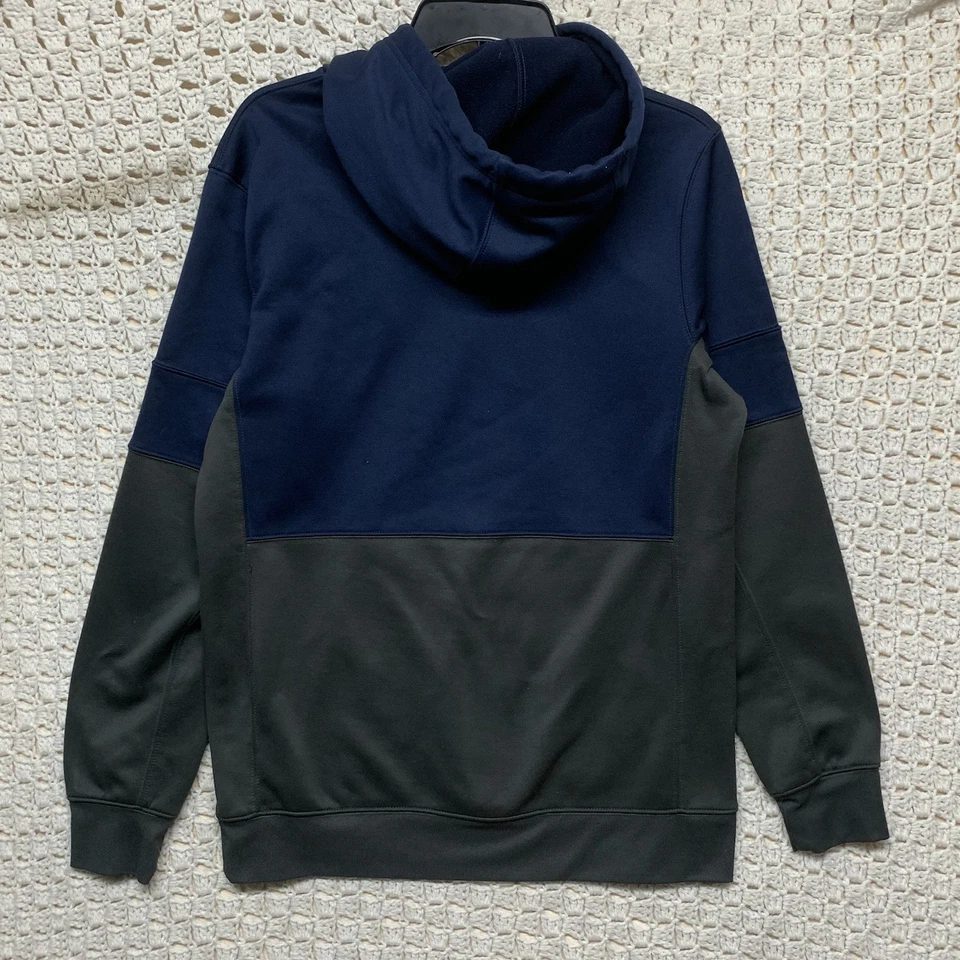 New Balance Hoodie Jacket Men’s M Navy Blue Wind Water Resistant Fleece Full Zip - Image 3 of 4